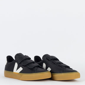 Vert Shoes Logo Chromefree Leather Black White