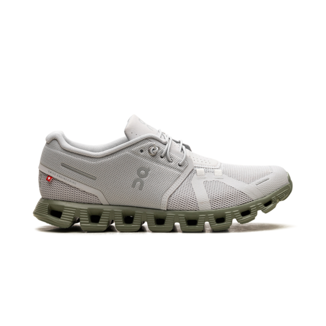 On Running Cloud 5 Glacier Grey Reseda Green