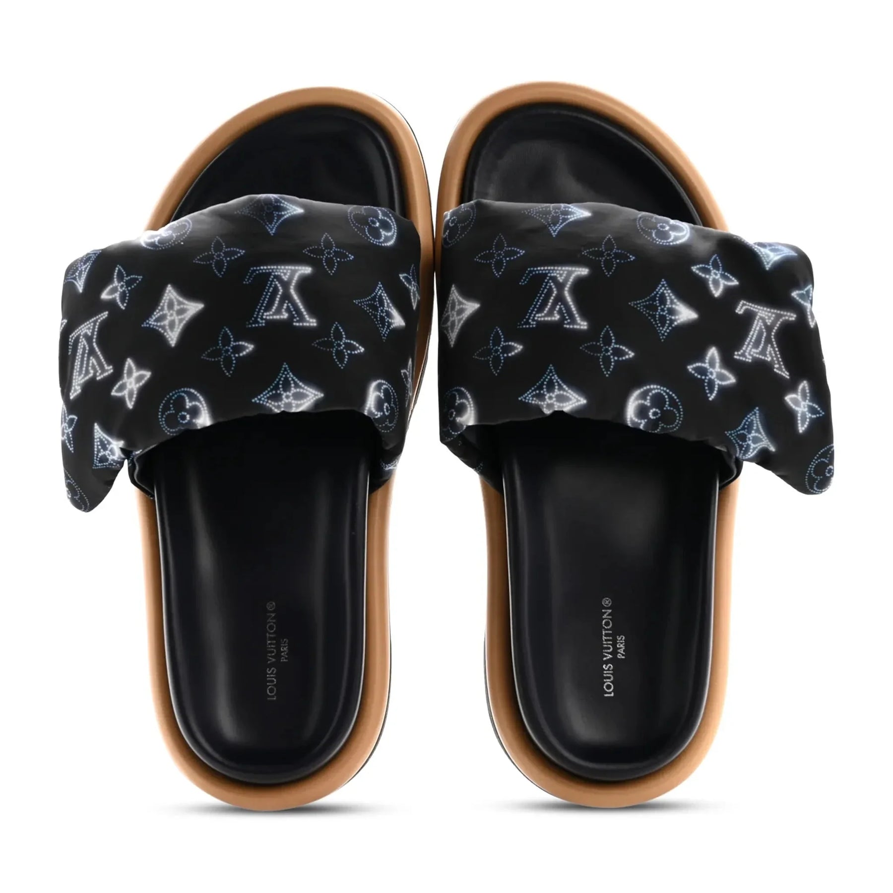 Louis Vuitton Pool Pillow Monogram Navy Slides